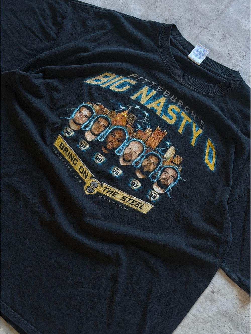Early 2000’s Pittsburgh Steelers Big Nasty D T-Shirt XXL